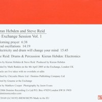Kieran Hebden and Steve Reid, The Exchange Session, Volume 1